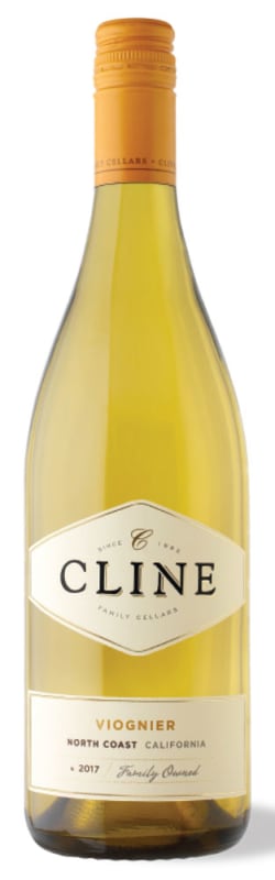 Cline North Coast Viognier 2017 Front Bottle Shot