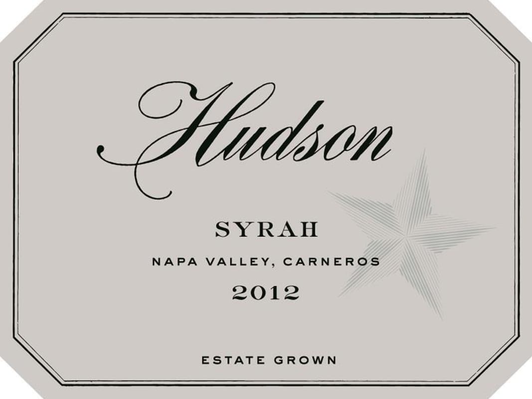 Hudson Syrah 2012 Front Label
