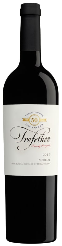 Trefethen Merlot 2015 Front Bottle Shot