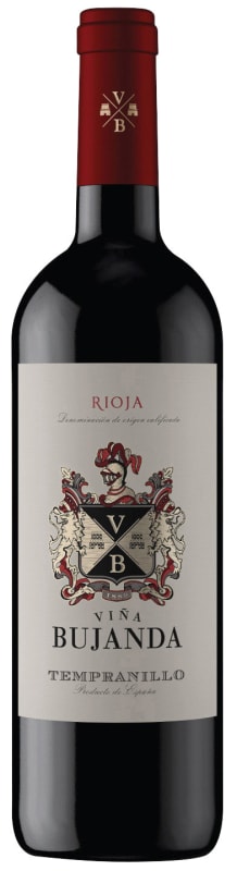 Vina Bujanda Tempranillo 2016 Front Bottle Shot
