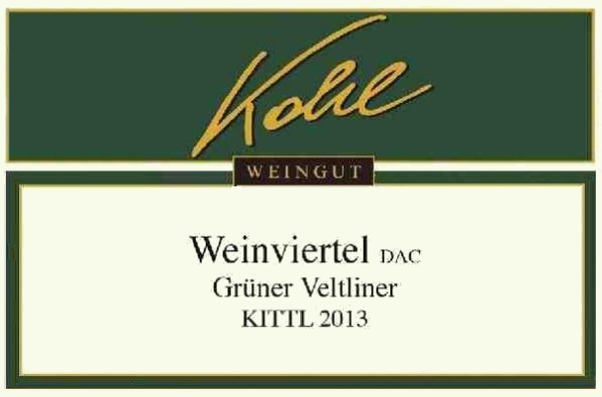 Weingut Kohl (Austria) Kittl Gruner Veltliner 2013 Front Label