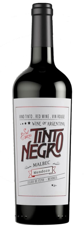 TintoNegro Mendoza Malbec 2017 Front Bottle Shot
