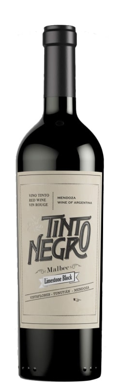 TintoNegro Limestone Block Malbec 2015 Front Bottle Shot