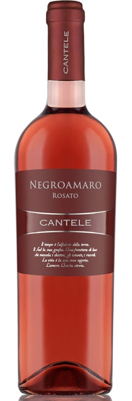 Cantele Negroamaro Rosato 2017 Front Bottle Shot