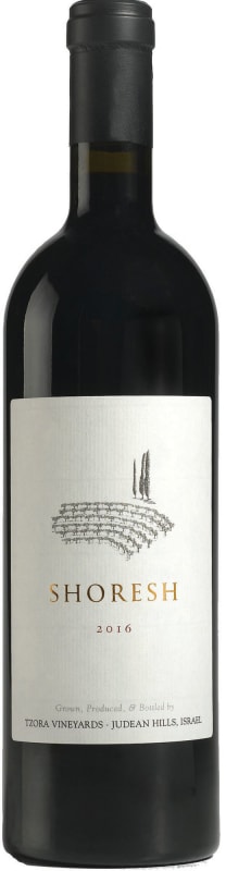 Tzora Shoresh Red (OK Kosher) 2016 Front Bottle Shot