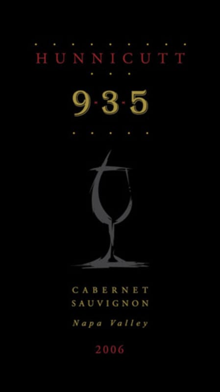 Hunnicutt Wines Lot 9-3-5 Cabernet Sauvignon 2006 Front Label