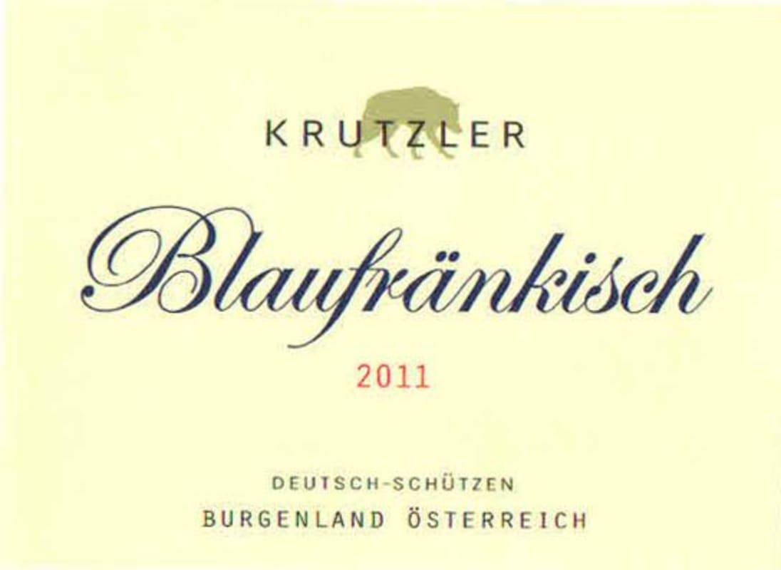 Weingut Krutzler Trocken Blaufrankisch 2011 Front Label