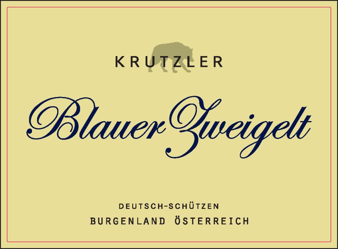 Weingut Krutzler Blauer Zweigelt 2013 Front Label