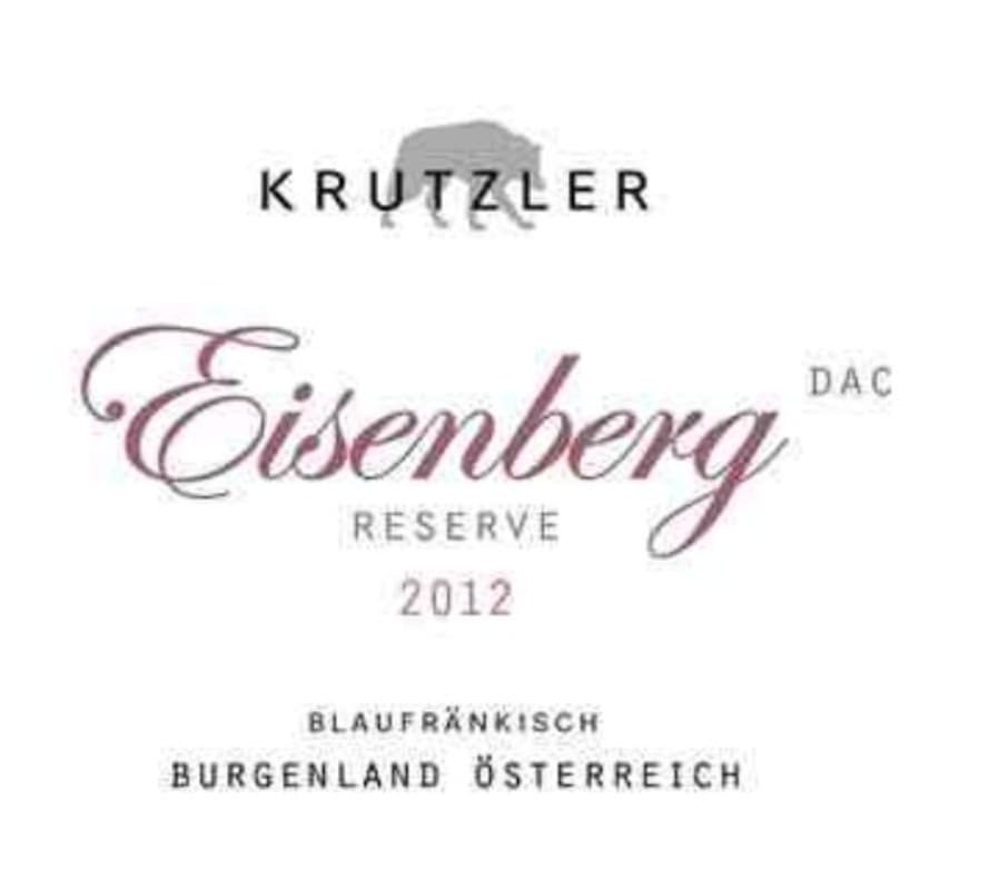 Weingut Krutzler Eisenberg Reserve 2012 Front Label