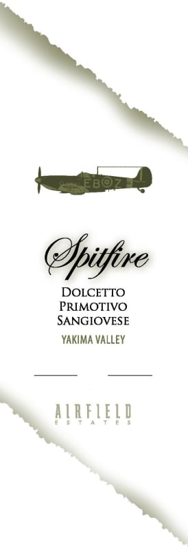 Airfield Estate Spitfire 2008 Front Label