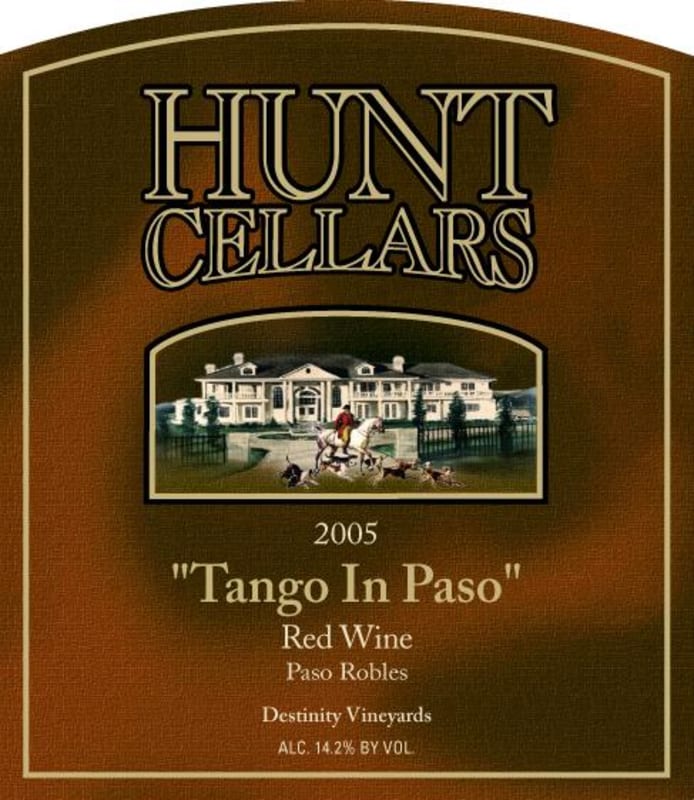 Hunt Cellars Destiny Vineyards Tango in Red 2005 Front Label