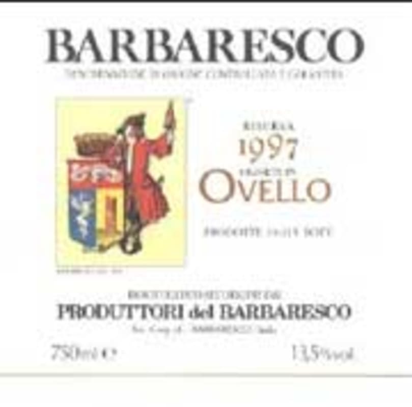 Produttori del Barbaresco Barbaresco Ovello Riserva 1997 Front Label