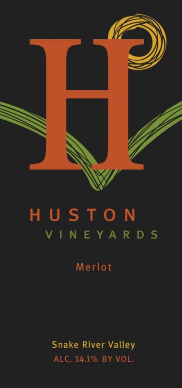 Huston Vineyards Merlot 2013 Front Label