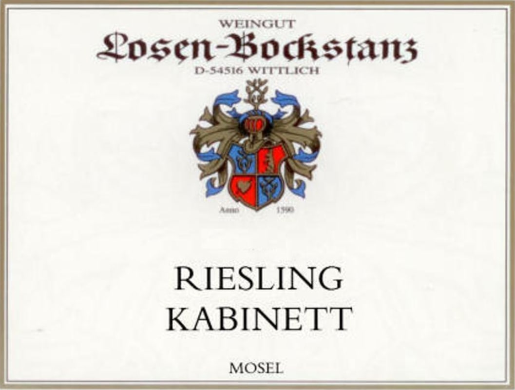 Weingut Losen-Bockstanz Riesling Kabinett 2012 Front Label