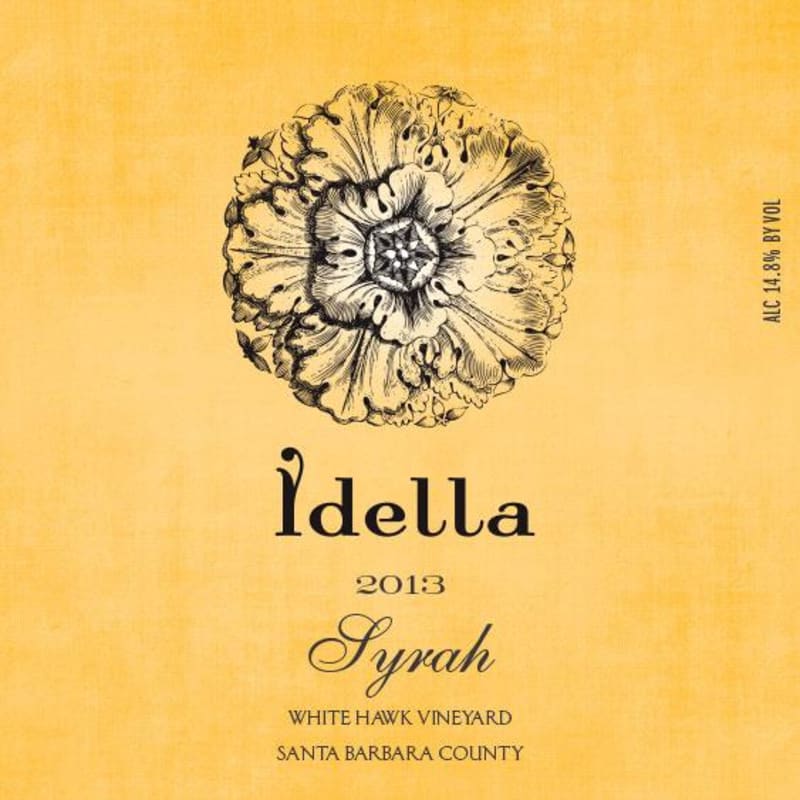 Idella Wines White Hawk Vineyard Syrah 2013 Front Label