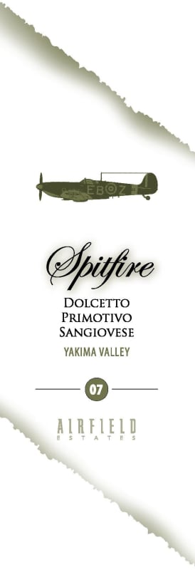 Airfield Estate Spitfire 2007 Front Label