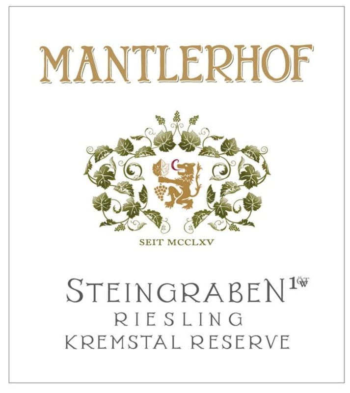 Weingut Mantlehof Steingraben Erste OTW Lage Reserve Riesling 2013 Front Label