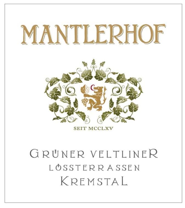 Weingut Mantlehof Lossterrassen Gruner Veltliner 2012 Front Label