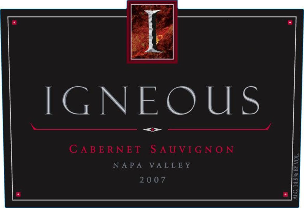 Igneous Wines Cabernet Sauvignon 2007 Front Label