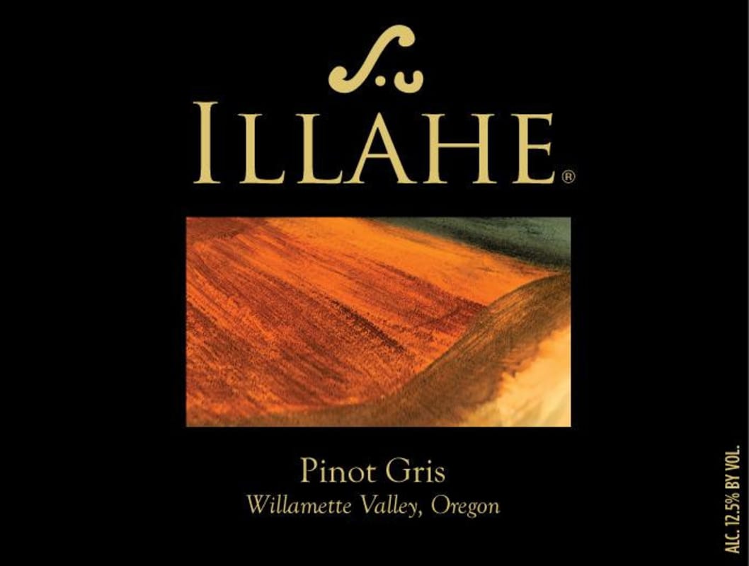Illahe Vineyards and Winery Pinot Gris 2015 Front Label
