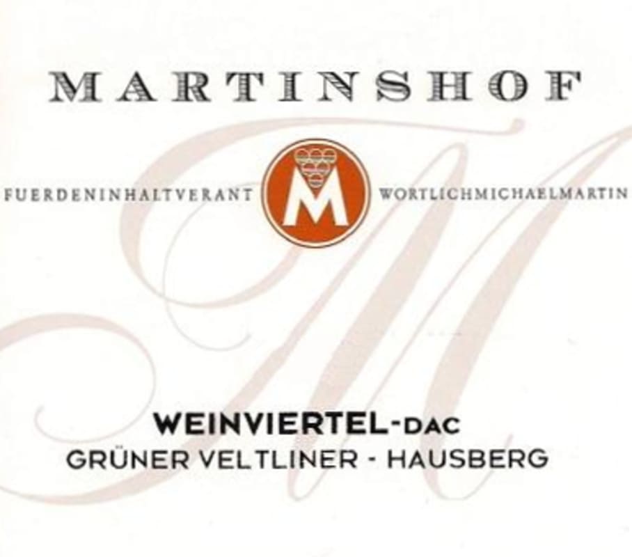 Weingut Martinshof - Austria Hausberg Gruner Veltliner 2013 Front Label