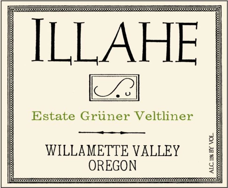Illahe Vineyards and Winery Estate Gruner Veltliner 2014 Front Label