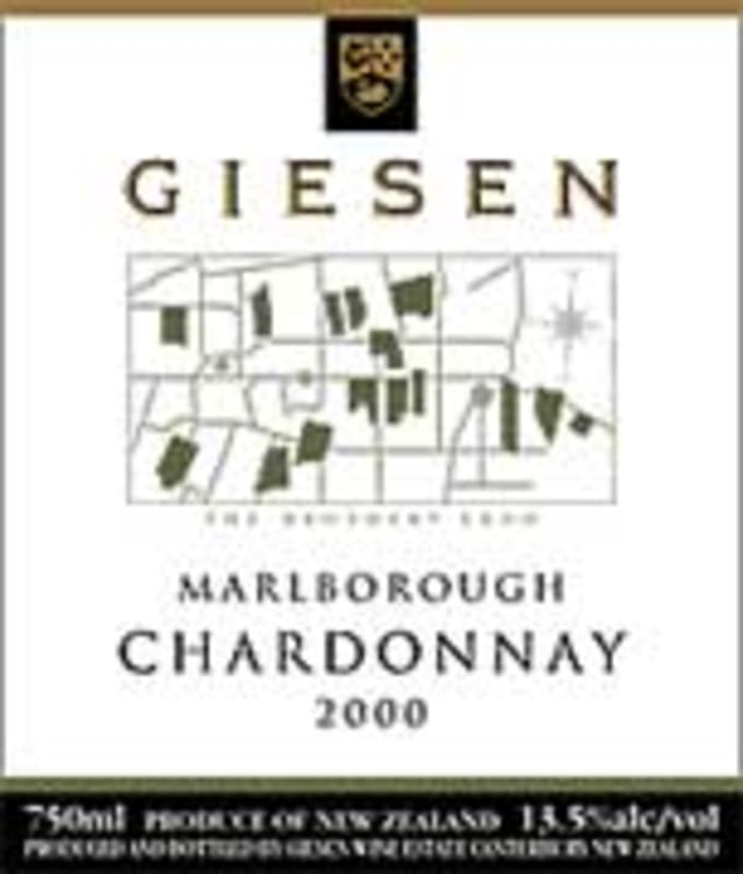 Giesen Chardonnay 2000 Front Label