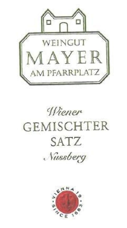 Weingut Mayer am Pfarrplatz Nussberg Wiener Gemischter Satz 2015 Front Label