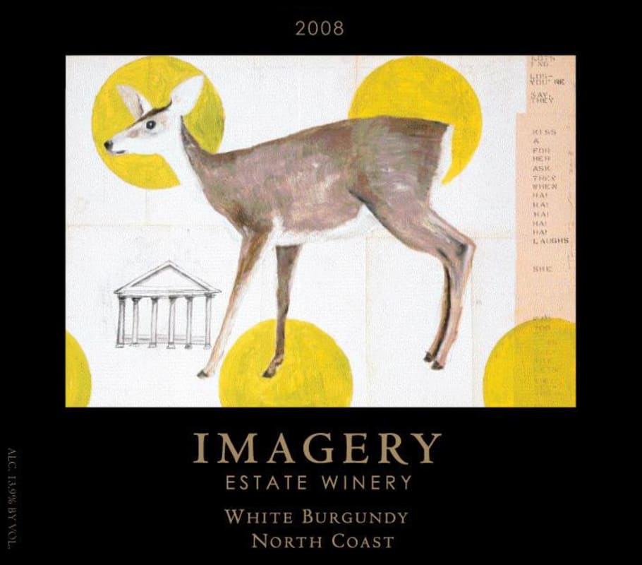 Imagery Estate Winery White Burgundy 2008 Front Label