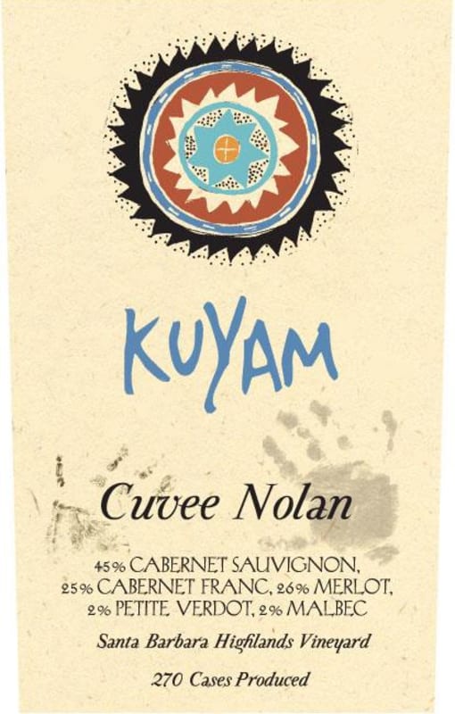 Core Kuyam Cuvee Nolan 2008 Front Label