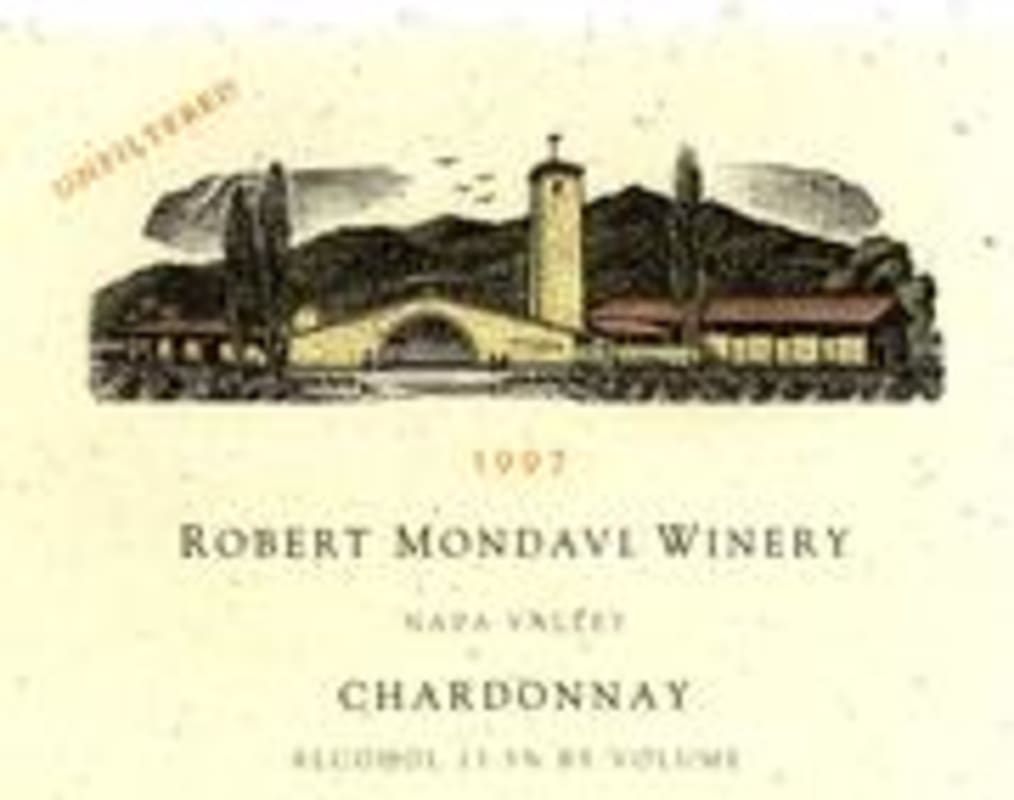 Robert Mondavi Napa Valley Chardonnay 1997 Front Label