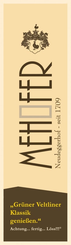 Weingut Mehofer Klassik Gruner Veltliner 2015 Front Label