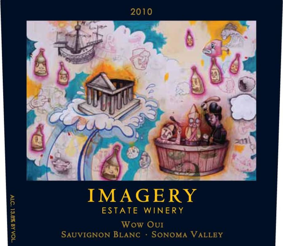 Imagery Estate Winery Wow Oui Sauvignon Blanc 2010 Front Label