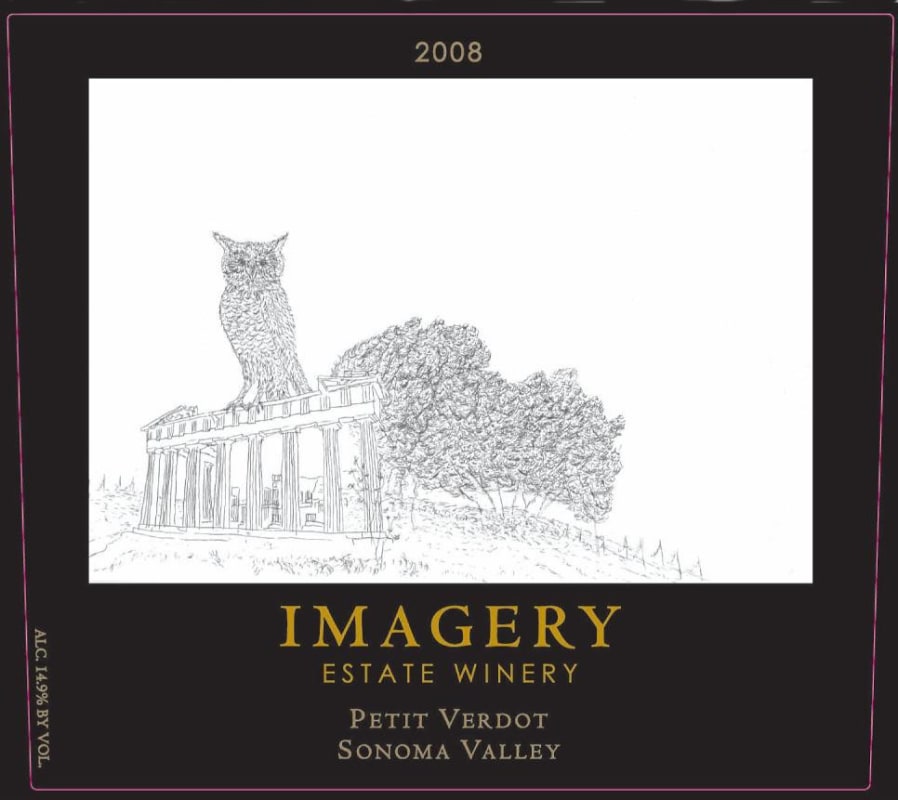 Imagery Estate Winery Petit Verdot 2008 Front Label
