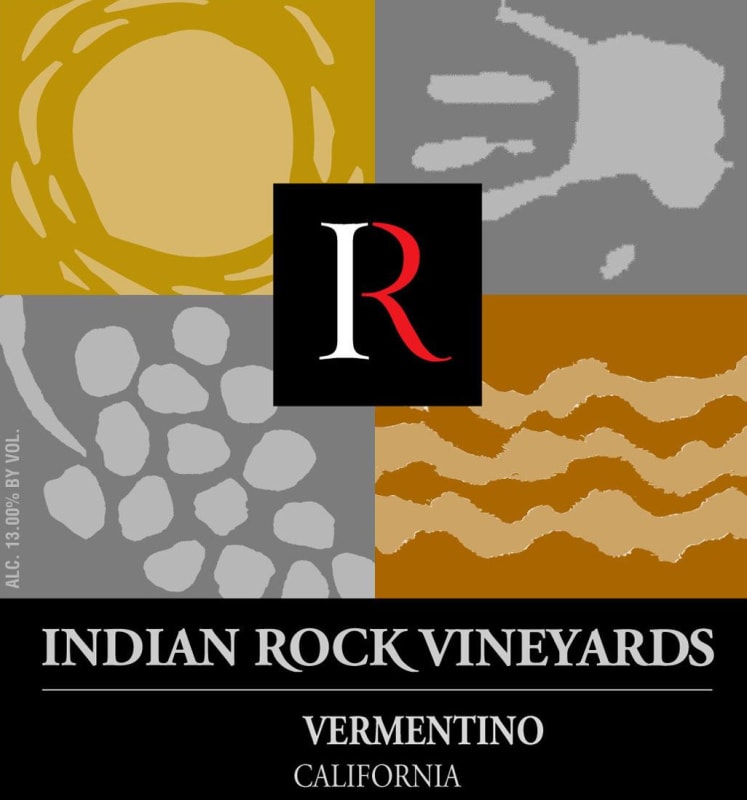 Indian Rock Vineyards Vermentino 2014 Front Label