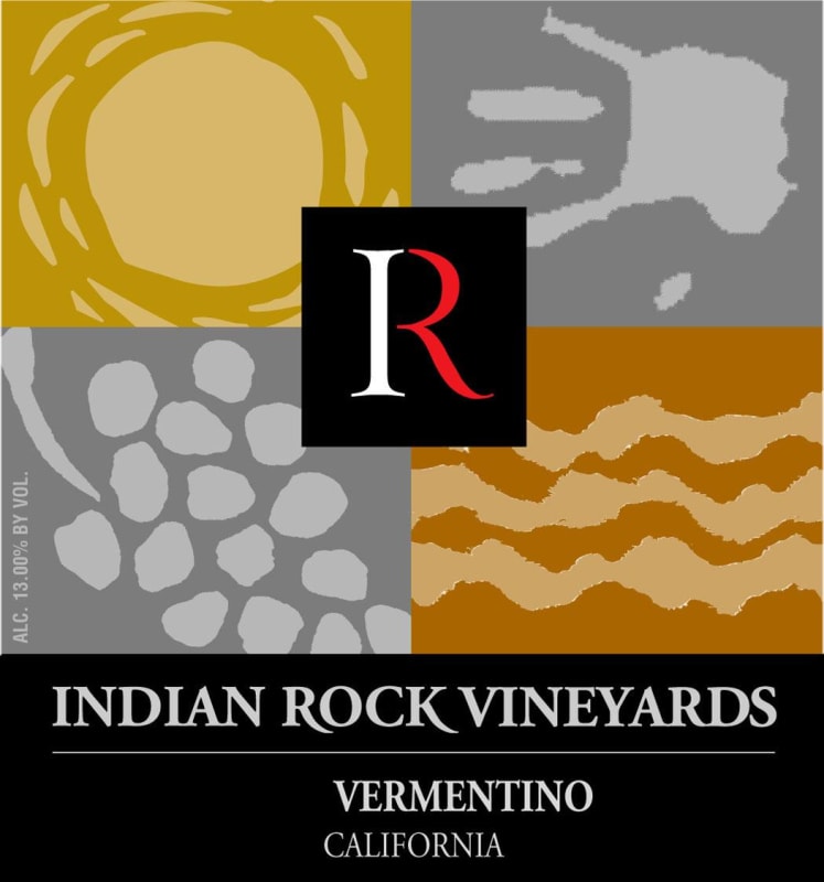 Indian Rock Vineyards Vermentino 2012 Front Label