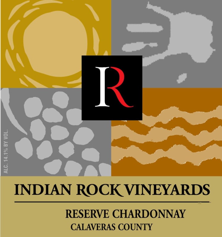 Indian Rock Vineyards Reserve Chardonnay 2014 Front Label