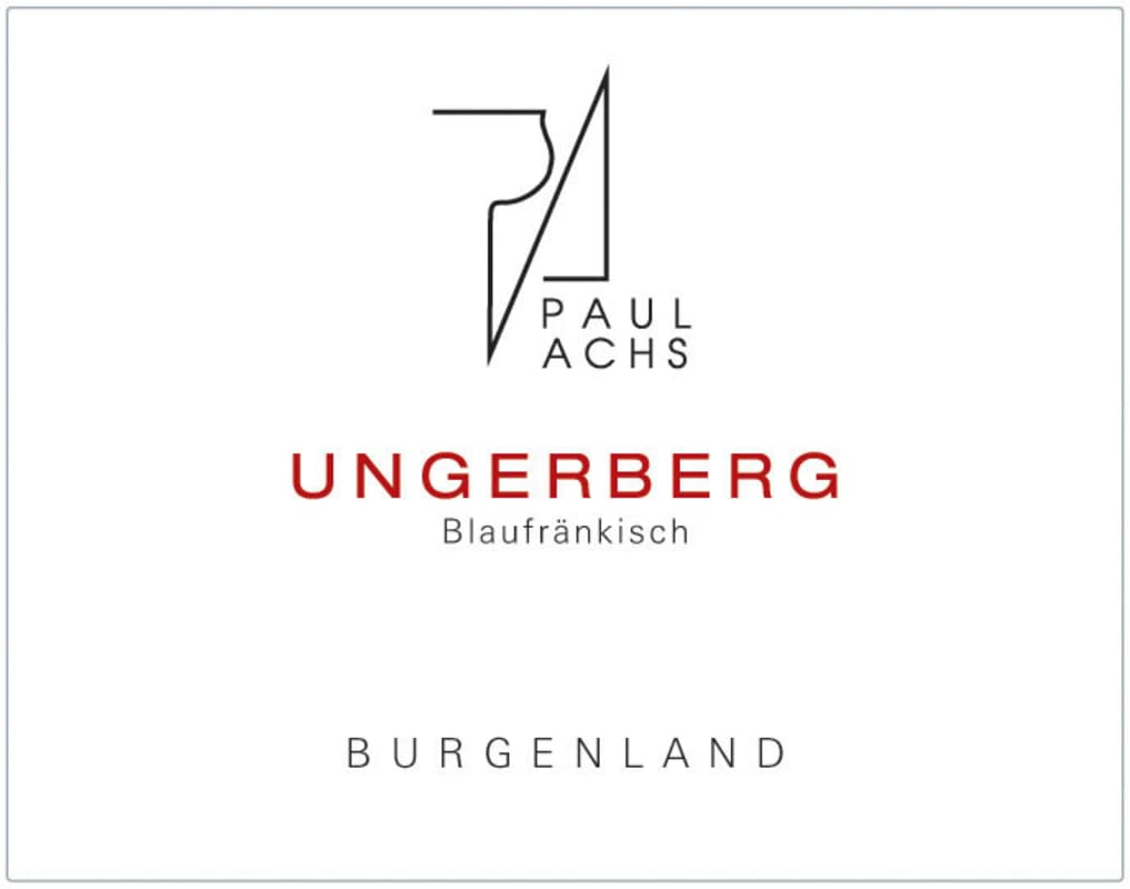 Paul Achs Blaufrankisch Ungerberg 2008 Front Label