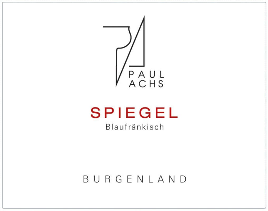 Paul Achs Blaufrankisch Spiegel 2007 Front Label