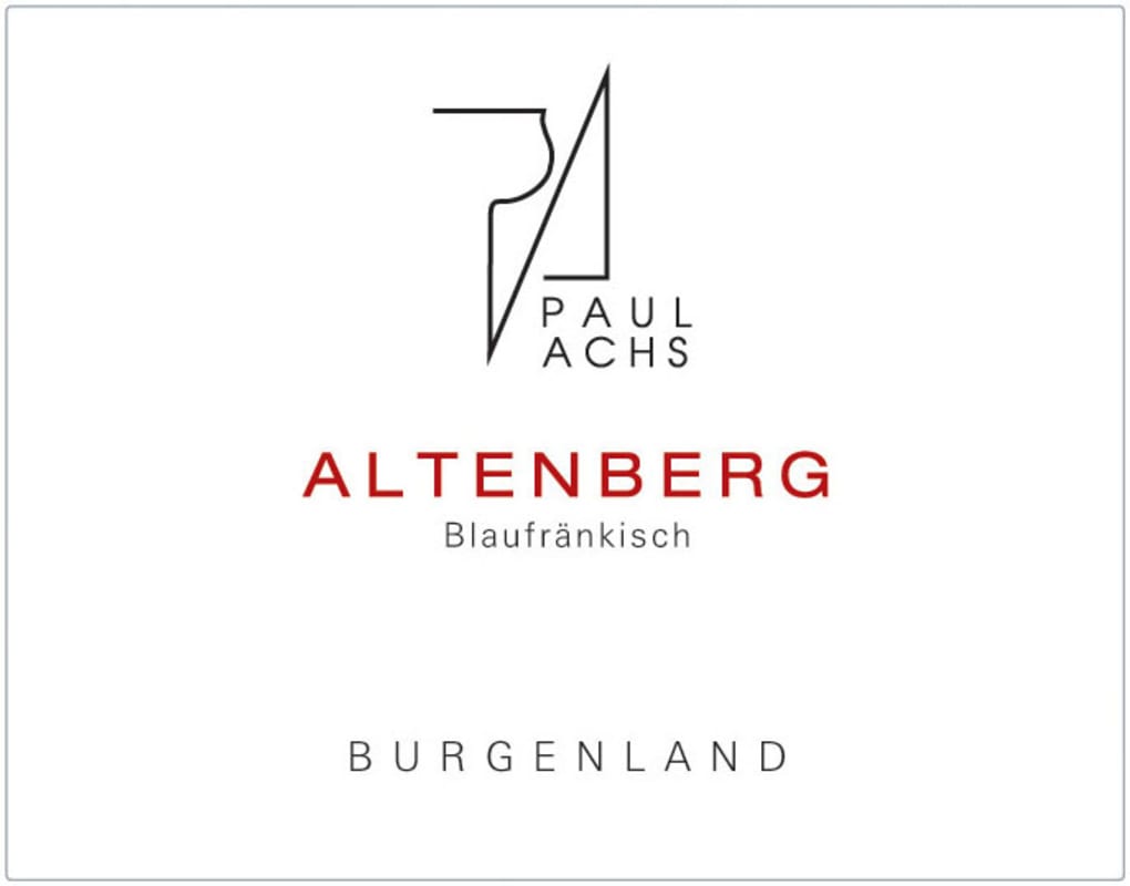 Paul Achs Blaufrankisch Altenberg 2009 Front Label