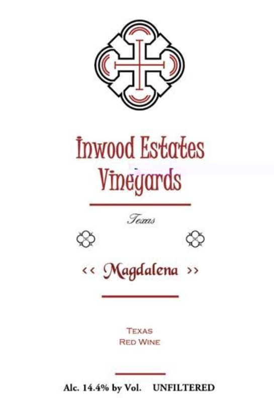 Inwood Estates Vineyard Magdalena 2012 Front Label