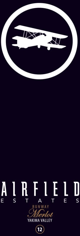 Airfield Estate Runway Merlot 2012 Front Label