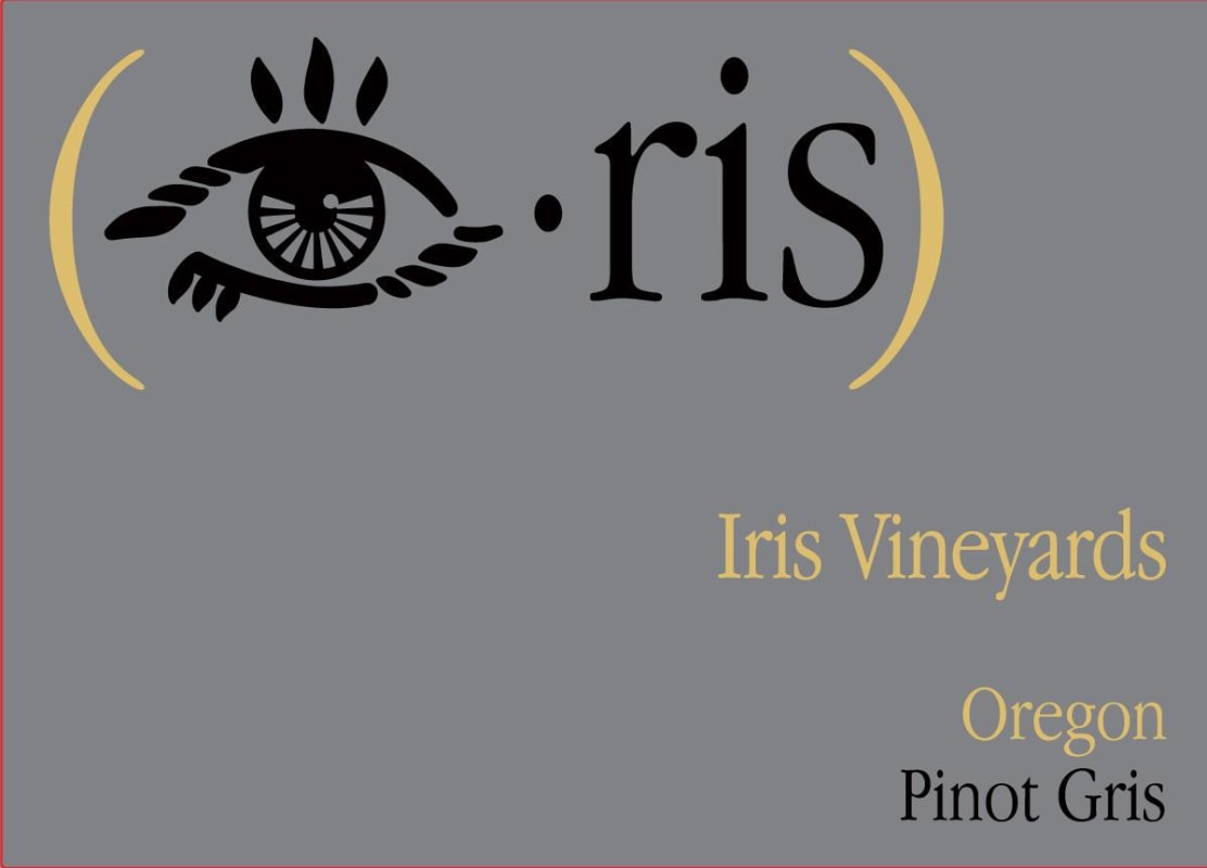 Iris Vineyards Pinot Gris 2013 Front Label
