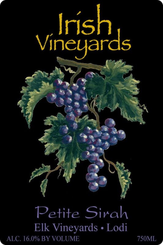 Irish Family Vineyards Elk Vineyards Petite Sirah 2006 Front Label