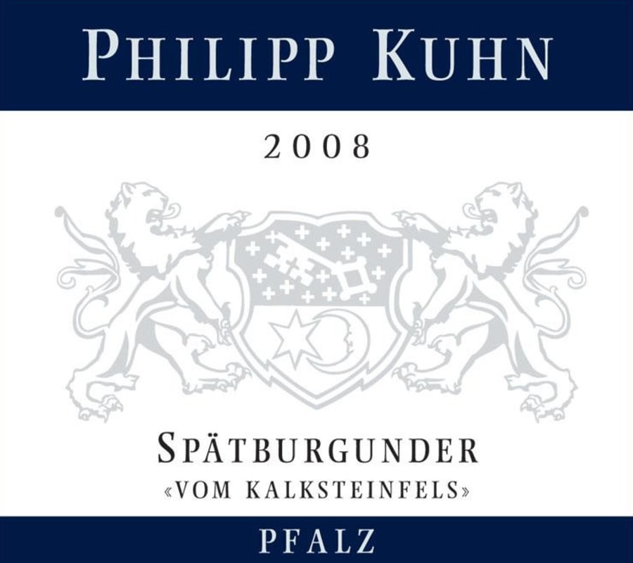 Weingut Philipp Kuhn Laumersheime Vom Kalksteinfels Spatburgunder Trocken 2008 Front Label