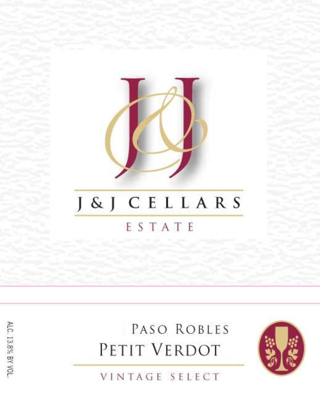 J & J Cellars Petit Verdot 2012 Front Label