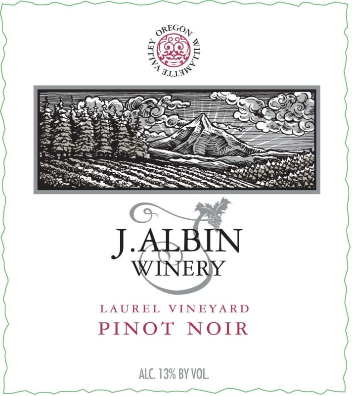 J. Albin Winery Laurel Vineyard Pinot Noir 2009 Front Label