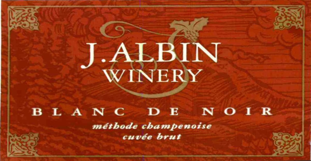 J. Albin Winery Blanc de Noir Methode Champenoise Cuvee Brut 2007 Front Label