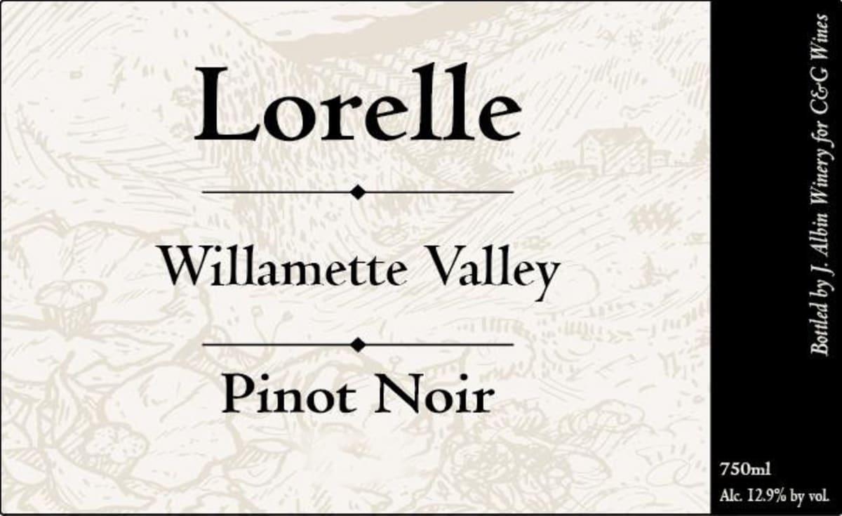 J. Albin Winery Lorelle Pinot Noir 2014 Front Label