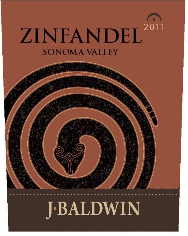 J. Baldwin Wines Zinfandel 2011 Front Label